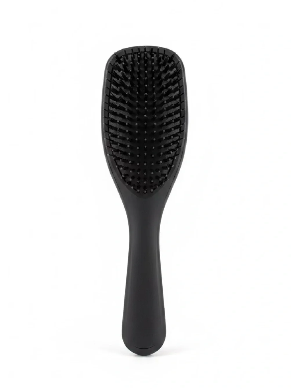 Black Paddle Hair Brush for Women with Soft-Tip Bristles